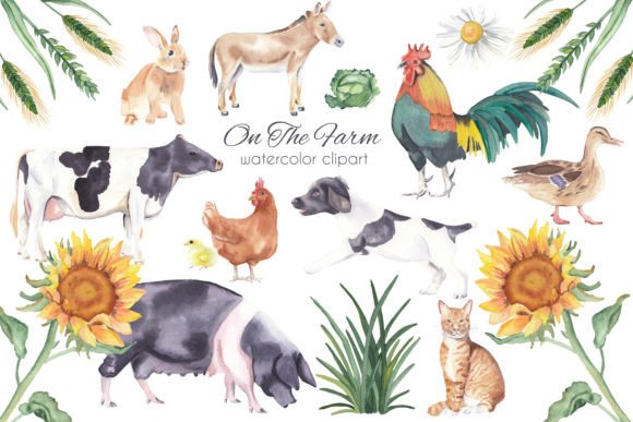 Cute Farm Animals Watercolor Clipart: A Designer’s Real-World Embroidery Test