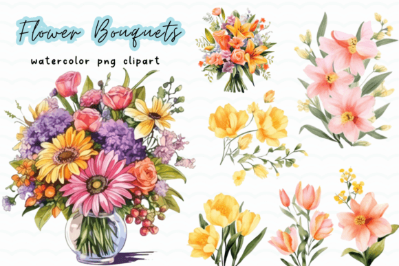 Spring Flower Bouquets Watercolor PNG: A Designer’s Real-World Review for Embroidery Projects