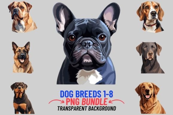 Watercolor Dog Breeds Illustrations for Blog & Editorial Design