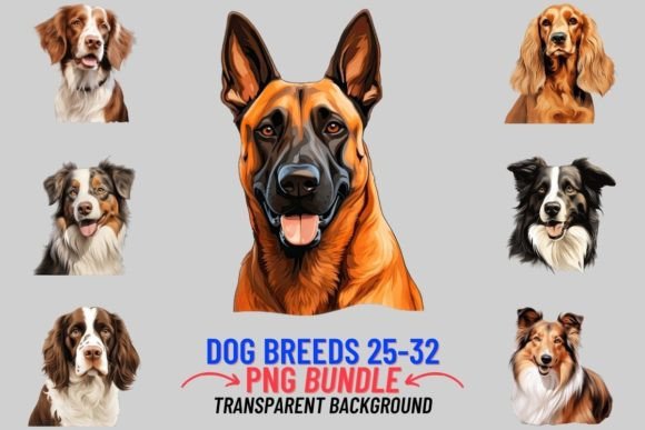 Watercolor Dog Breeds Sublimation 25-32 – A Review for Etsy Sellers & Digital Product Creators