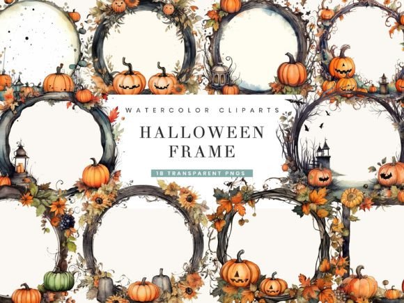 Watercolor Halloween Frame Clipart: A Designer’s Review for Real Client Projects