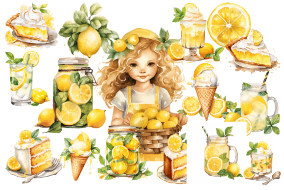 Watercolor Lemon Illustrations Bring Fresh Energy to Brand Visuals