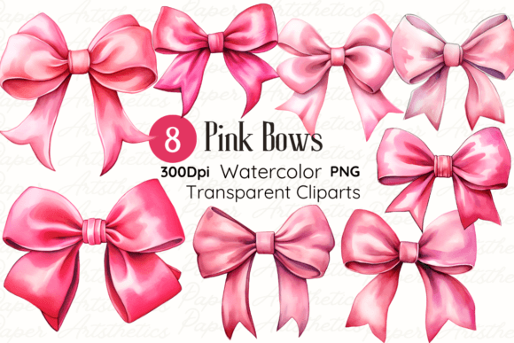 Watercolor Pink Bow Clipart for Baby Showers: A Designer’s Review for Real Content Publishing